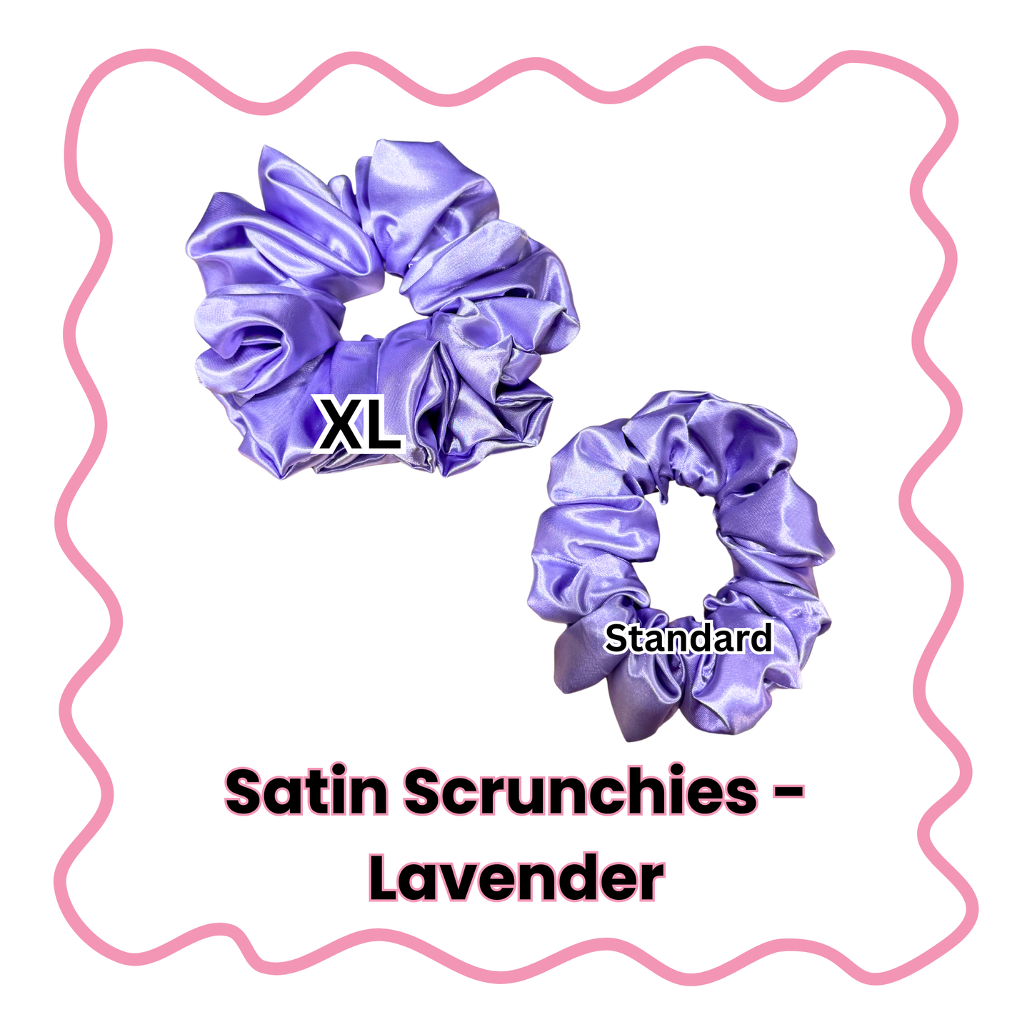 Satin Scrunchies - Standard or XL