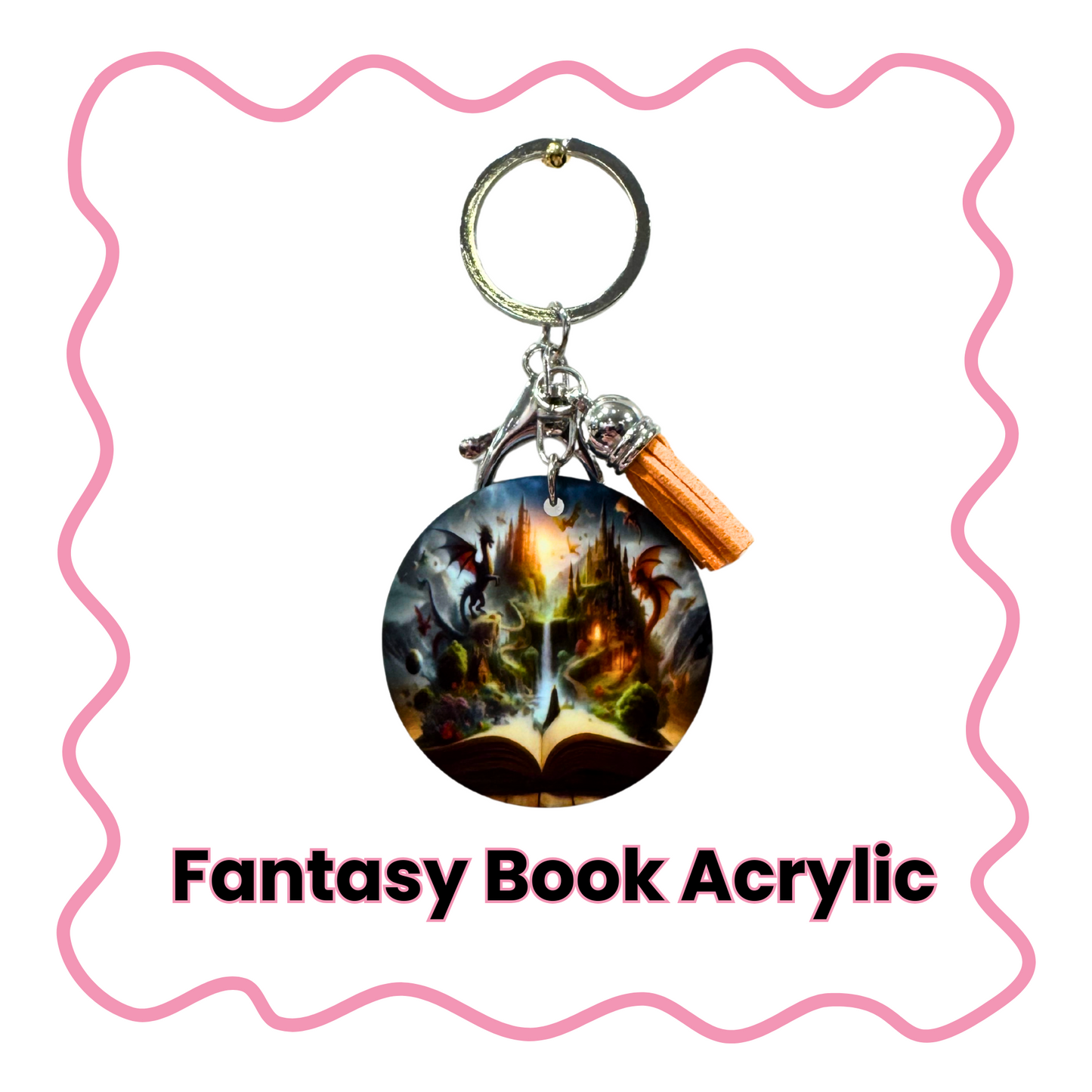 Fantasy Book - Acrylic Keychain