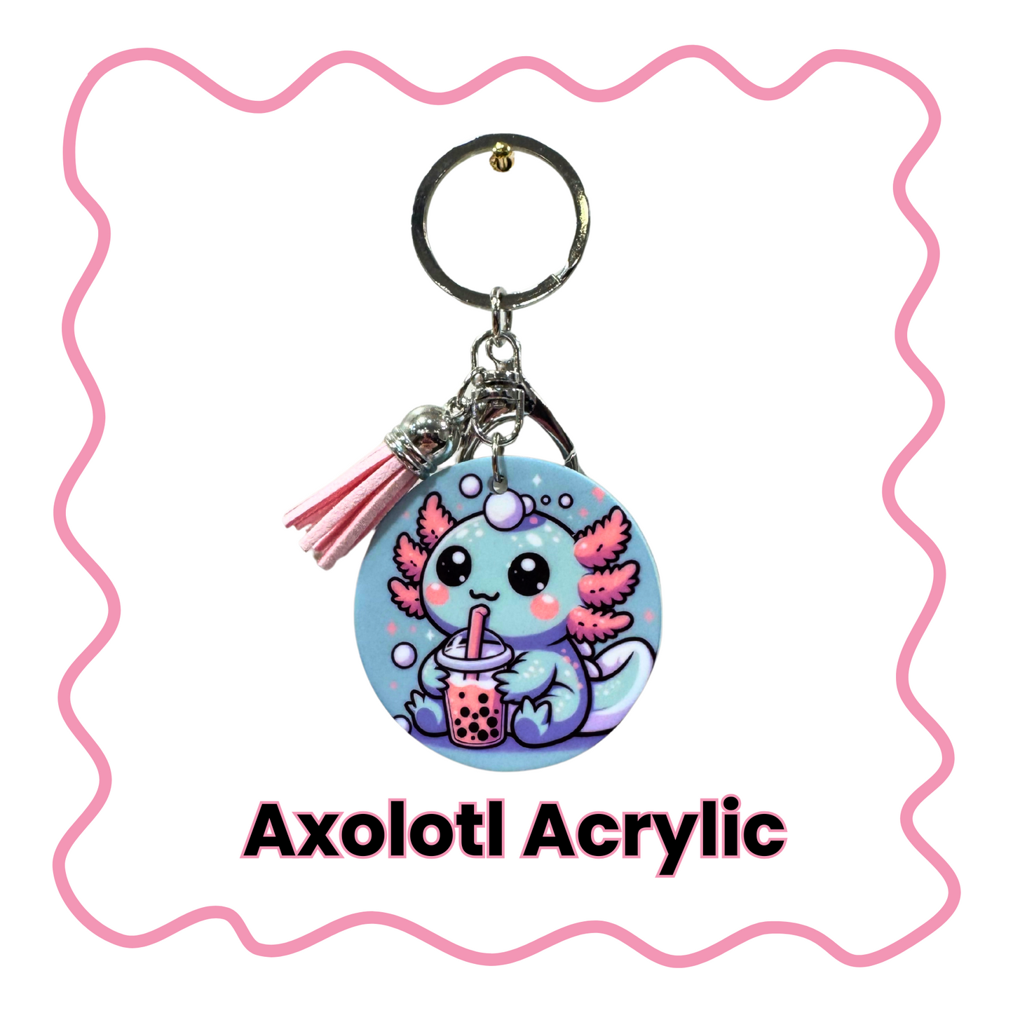 Axolotl - Acrylic Keychain