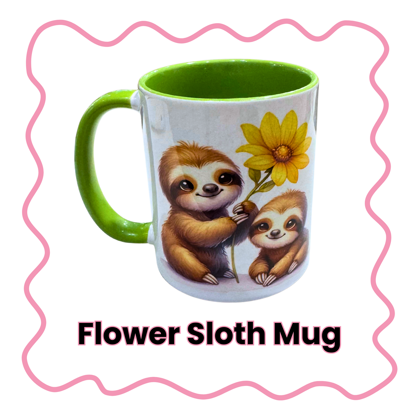 Flower Sloth - Mug