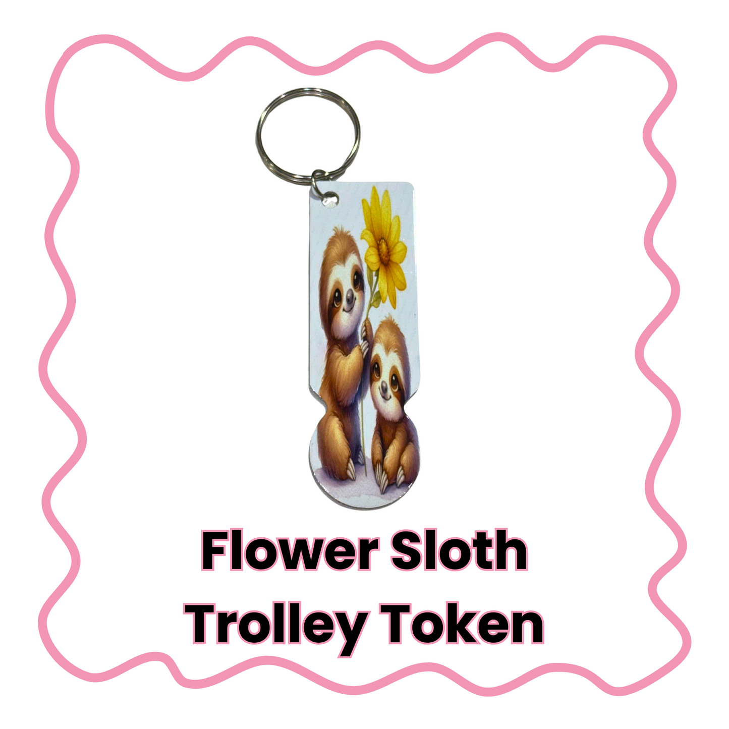 Flower Sloth - Trolley Token