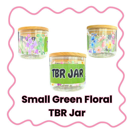 Green Floral TBR Jar