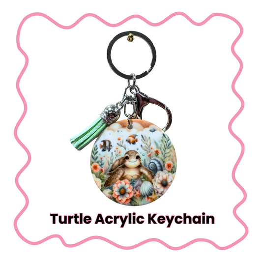 Turtle - Acrylic Keychain