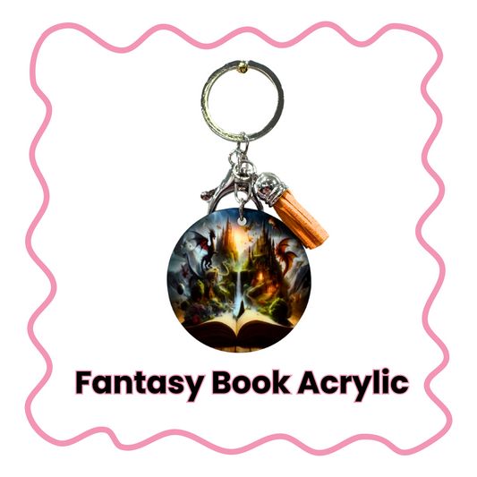 Fantasy Book - Acrylic Keychain
