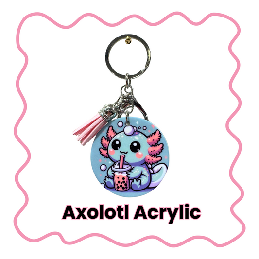 Axolotl - Acrylic Keychain
