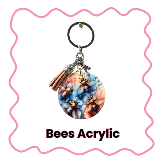 Bees - Acrylic Keychain