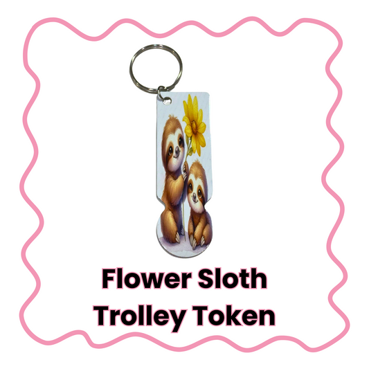 Flower Sloth - Trolley Token