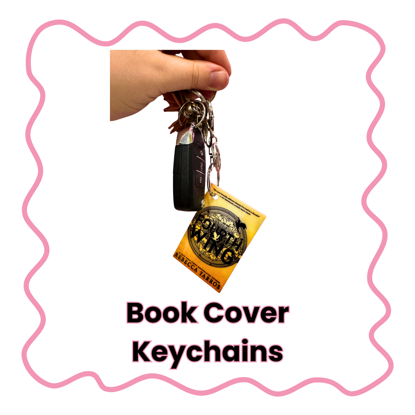 Book Cover Keychain