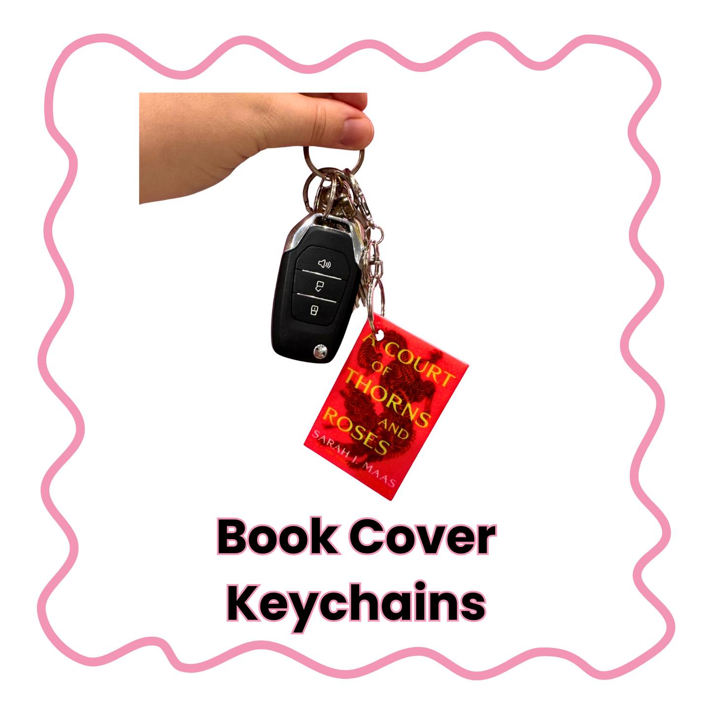 Book Cover Keychain