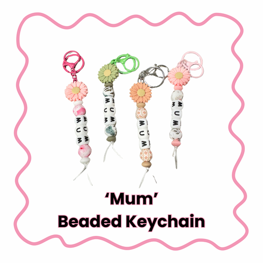 Mum - Beaded Keychain